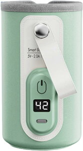 哺乳瓶ウォーマー ボトルウォーマー ミルクウォーマー 哺乳瓶カバー USB充電 ミルク保温器 加熱 MDM(ピスタチオグリーン)