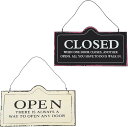 AllBright 看板 ショップ オープン クローズ お店 装飾 開店 閉店 プレート インテリア 2枚セット