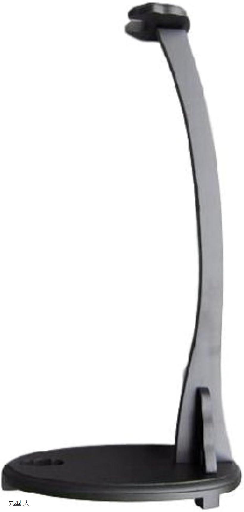 日本刀 模造刀 木刀 刀掛け 剣置き 1本用 立掛け台 黒塗り 丸型 大 (丸型 大)