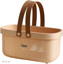 良品ラボ バスケット 洗面用具 風呂 手提げ かご ランドリー シャワー 水切り 洗面所 温泉 銭湯 スパ バスルーム 1個(ピンク, 大)