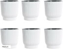 植木鉢 プラスチック 観葉植物 プランター ポット ホワイト 6点セット(ホワイト, Medium)(4)