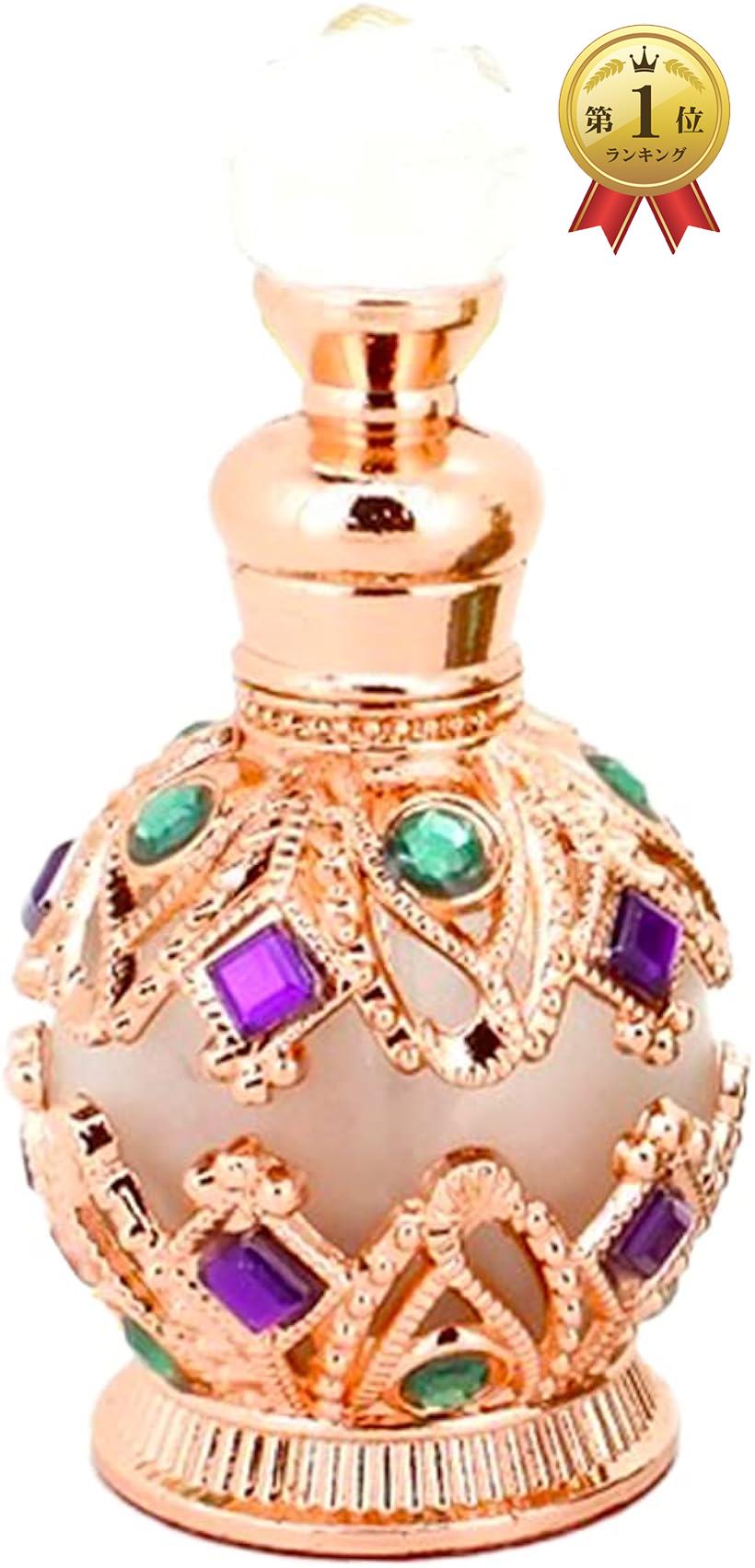 生まれのブランドで VERY100 高品質 美しい香水瓶 4ML アロマボトル 綺麗アンティーク風 鳥と花 詰替用ボトル 空き プレゼント 結婚式 飾り 