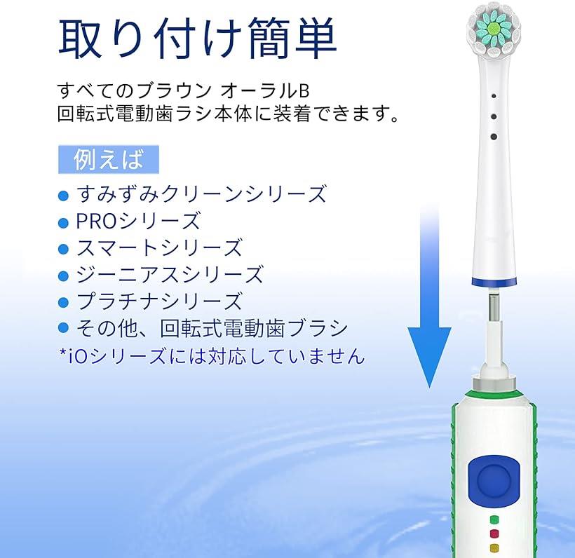 Trustnice 互換ブラシ ブラウン オーラルB対応 日本全国送料無料 電動歯ブラシ 替えブラシ やわらか極細毛ブラシ x 白 16個 EB60  16本セット 1