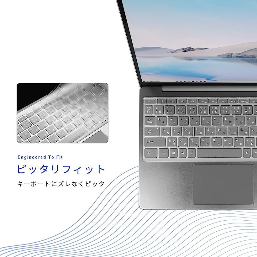 【楽天市場】【楽天ランキング1位入賞】2022 Surface Laptop Go / 2020 キーボードカバー 指紋認証付き電源ボタンを