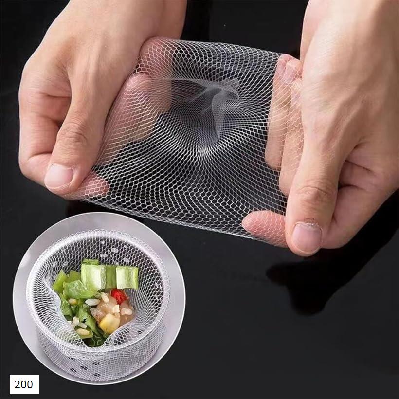 排水溝 ネット 風呂 ゴミ受け 水切りネット 排水口フィルター 浅型 丸型排水口対応 風呂の髪の毛取り 100 (ホワイト, ワンサイズ)