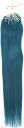 【楽天ランキング1位入賞】人毛 ring loop hair チップエクステ レミーエクステ カラー ウィッグ エクステンション 50本(BLUE#, 16in...