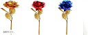 バラ 造花 金箔 薔薇 24k 箱付き 記念日 母の日 プレゼント 贈り物 に( 3点セット)