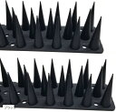 morytrade 鳩よけ 鳥よけ トゲトゲ 14個入り ベランダ 手すり(ブラック, 全長約4.7m 33.5cm)