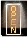 ネオンサイン OPEN LED ネオン看板 オープン ネオンライト 無段階調光 USB給電 壁掛け 吊り下げ両用 屋内用 店舗用 インテリア おしゃれ(縦型)(3)