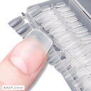 ネイルチップ 超薄 クリア サンディング 自然なフィット感 つけ爪 練習用 業務用 300枚セット(スクエア, ショート)