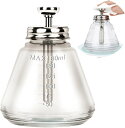 【全品P5倍★4/27 9:59迄】 180ml プッシュダウンポンプディスペンサー 液体保存容器 ガラス容器 ロック可能 目盛り付き