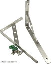 棚受け 金具 l字型 ステンレス アングル ブラケット DIY a950 厚さ3mm / 長さ300mm(厚さ3mm / 長さ300mm)