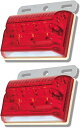 【全品P5倍★4/27 9:59迄】 morytrade LED サイドマーカー 12V マーカーランプ 角型 ダウンライト 軽トラ (赤 2個セット)