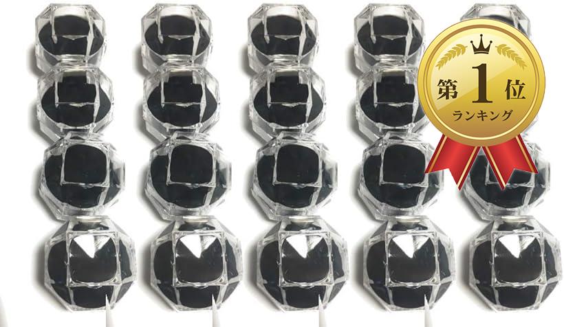 リングケース 透明 ジュエリー ボックス ケース 20個 セット 指輪 リング 指輪ケース 黒