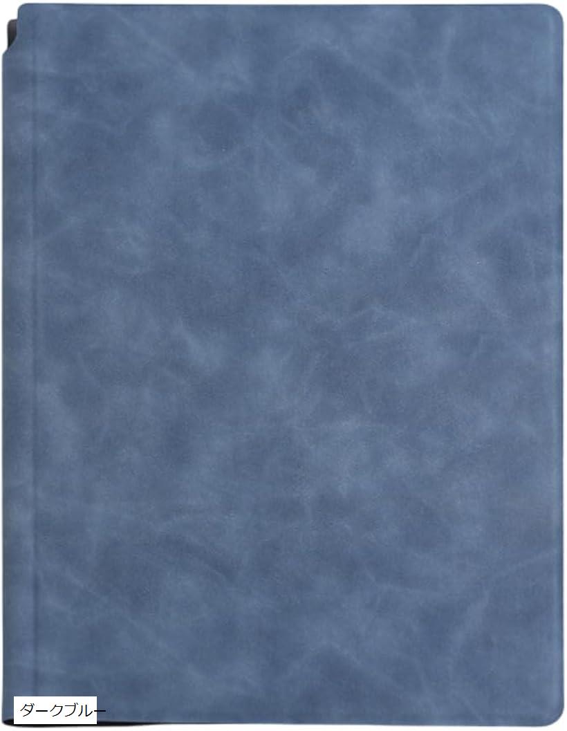 ホワイトボード 持ち運び 白板 卓上 ポータブル 手書きパッド メモボード 筆談 (ダークブルー, A4)