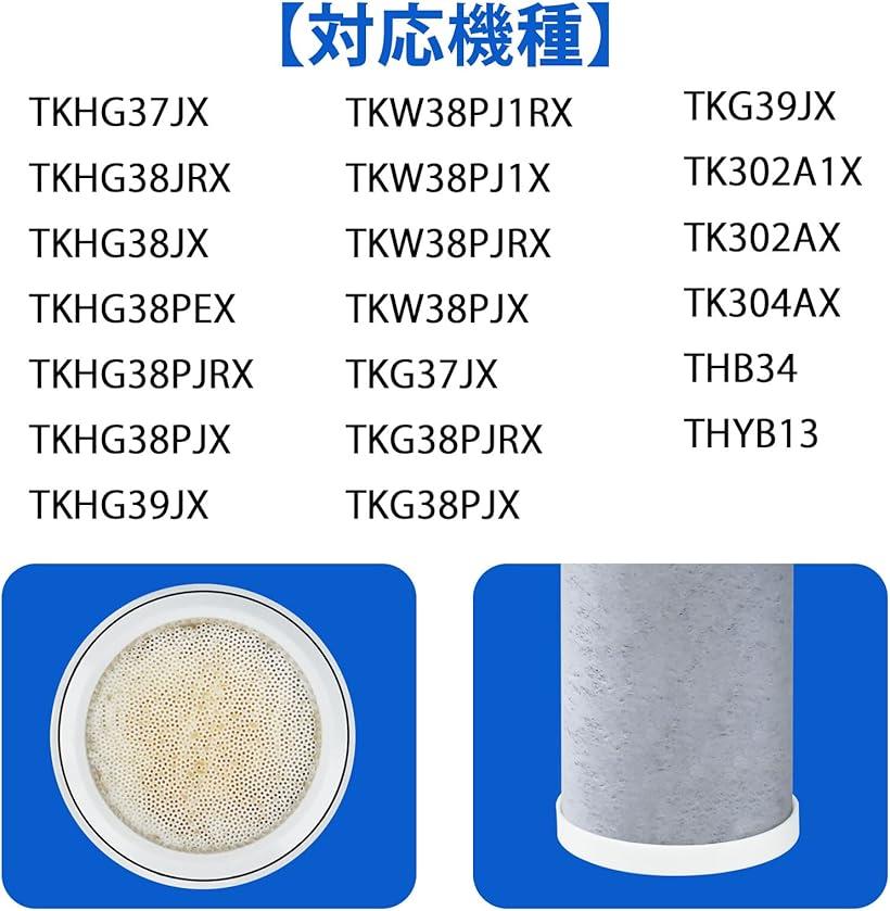 互換品 TH658-2 浄水カートリッジ 蛇口浄水器機能付水栓 内蔵形 THB34 TH658R ZZTH658 交換用 TKHG37JX ZZTH658-1S TH301Sノーリツ 浄水器カートリッジ(TH658, TH658 1本)