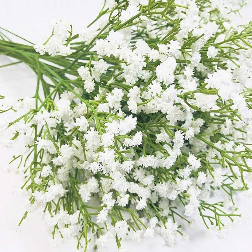 可憐な カスミ草 造花 かすみそう かすみ草 アーティシャルフラワー SW1482白5本( 白「5本」)