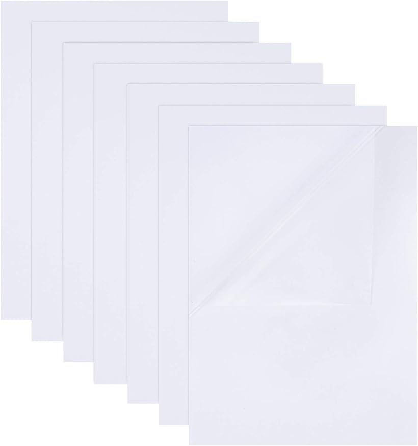 18枚 A4サイズ クリア PETフィルム ラベル ステッカー インクジェットプリンター向き 事務用品用 防水ブランク粘着印刷ラベル(クリア, 21x29.7cm)