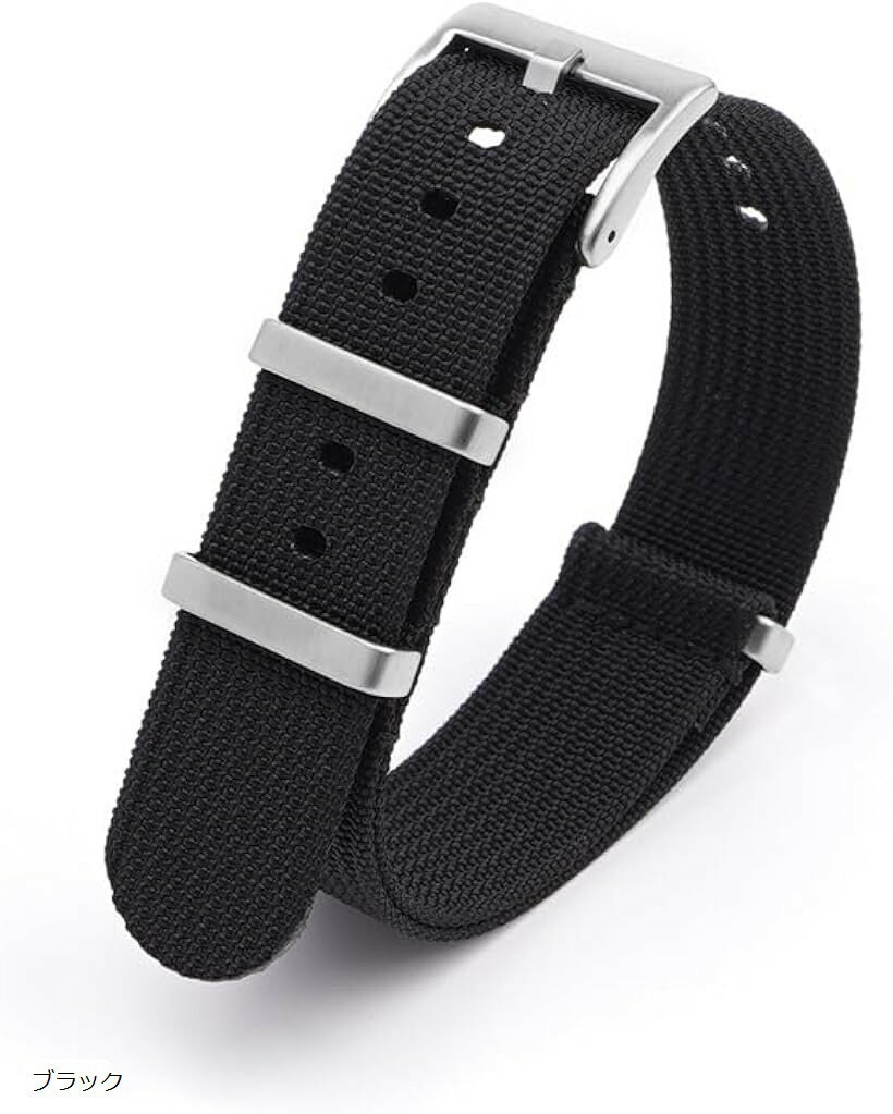 バリエーションコード : 2bu0pt40wr商品コード2bu0pt40wr商品名ナイロン ミリタリー 時計バンド 替えベルトブランドNASSIAカラーブラックサイズ等20mm「耐久性」このナイロン時計バンドは、ミリタリー仕様の高品質素材を使用しており、日常の摩耗や引っ張りに強く、長期間にわたって使用可能です。これにより、時計をしっかりと固定し、安心してアクティブなライフスタイルを楽しむことができます。「快適性」柔らかく通気性のあるナイロン素材は、肌に優しく、長時間の着用でも快適さを保ちます。汗をかいても蒸れにくく、アウトドアやスポーツシーンでも快適に使用できます。「スタイル」シンプルで洗練されたデザインは、どんなスタイルにもマッチし、カジュアルからフォーマルまで幅広いシーンで活躍します。これにより、時計をファッションアイテムとしても楽しむことができます。「調整可能」このバンドは、簡単に長さを調整できるため、どんな手首のサイズにもフィットします。これにより、個々のニーズに合わせた最適なフィット感を実現し、快適な装着感を提供します。「交換の容易さ」工具不要で簡単に交換できる設計により、気分やシーンに合わせて手軽にバンドを変更できます。これにより、毎日のスタイルに変化を加え、個性を表現することができます。※ 他ネットショップでも併売しているため、ご注文後に在庫切れとなる場合があります。予めご了承ください。※ 品薄または希少等の理由により、参考価格よりも高い価格で販売されている場合があります。ご注文の際には必ず販売価格をご確認ください。※ 沖縄県、離島または一部地域の場合、別途送料の負担をお願いする場合があります。予めご了承ください。※ お使いのモニタにより写真の色が実際の商品の色と異なる場合や、イメージに差異が生じることがあります。予めご了承ください。※ 商品の詳細（カラー・数量・サイズ 等）については、ページ内の商品説明をご確認のうえ、ご注文ください。※ モバイル版・スマホ版ページでは、お使いの端末によっては一部の情報が表示されないことがあります。すべての記載情報をご確認するには、PC版ページをご覧ください。商品仕様 材質：バリスティックナイロンストラップ（Ballistic Nylon Strap ）尾錠：ステンレススチールバンドのサイズ：20mmバンドカラー：ブラック/グレー/カーキ/ベージュ尾錠カラー：シルバー・銀/ブラック・黒適用対象：メンズ、レディース