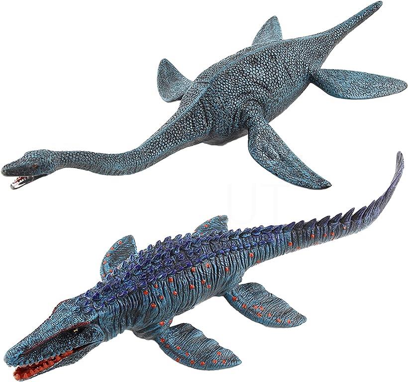 UTST 海 恐竜 おもちゃ フィギュア モササウルス プレシオサウルス 2体セット