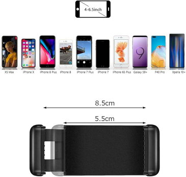 スマホスタンド 固定 コ型 コンパクト 三脚 接写用三脚 折り畳み 安定感 調節可能 撮影(Black)