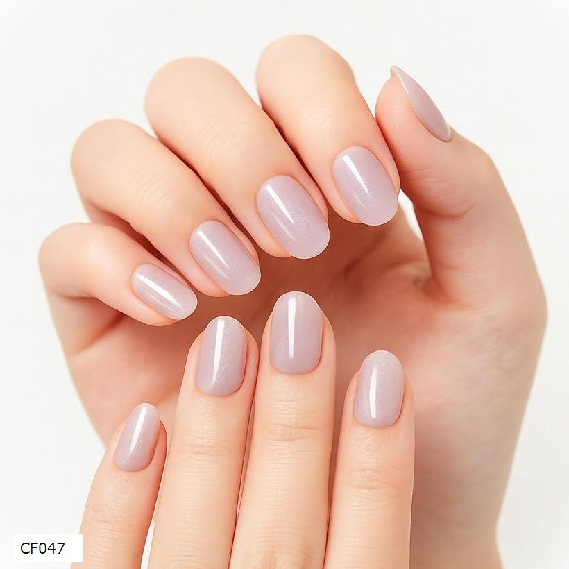ネイルチップ ショート 24枚 ラベンダー 付け爪 短め 可愛い スクエアオフ(ラベンダー, ショート)