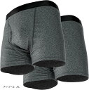 皮膚科医監修 失禁パンツ男性用 60ml対応 ボクサーパンツ 尿漏れ 尿漏れ防止 吸水 防水 消臭 抗菌 自然なシルエット セレーニ 2枚セット(チャコール, ...
