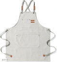作業用 おしゃれ エプロン かわいい メンズ レディース 保育士エプロン かぶるだけ(ホワイト, Free Size)