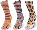 猫 ソックス 猫の足 3Dプリント リアル 靴下 ルームソックス かわいい 動物柄 コスプレ コスチューム( 40cm)