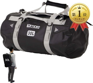 ダッフルバッグ 耐水 ボストンバッグ スポーツバッグ 旅行バッグ ジムバッグ 3way 大容量 ドラムバック リュック ポストン A354 2 ブラック MDM(2) ブラック, 30L)