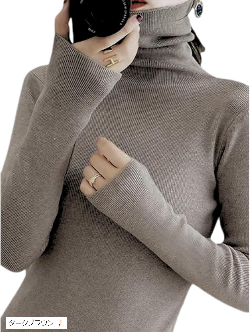 ハイネック ハイネックセーター レディース 薄手 タートルネック 長袖 ニット インナー モード系 シン..