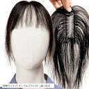 部分ウィッグ ヘアピース ポイントウィッグ 女性 レディース 人毛100% かつら 前髪ウィッグ ショート トップピース トップカバー つむじ 頭頂部 白髪カバー(前髪カット(ナチュラルブラック), 10x3cm)