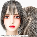部分ウィッグ かつら ヘアピース ポイントウィッグ 白髪 グレイヘアー 女性 レディース 人毛mix ショート 前髪 ストレート 前髪ウィッグ O型つむじ 医療用 頭頂部(白5黒5(人毛100%), グレイヘアーショート(ベース大))