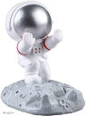 スマホ ホルダー 宇宙飛行士 かわいい 卓上 置物 携帯電話 スマホたて スタンド アストロノート(手シルバー)