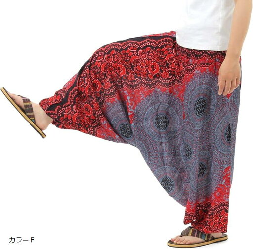 OKI オキ レーヨン サルエルパンツ アラジンパンツ タイパンツ メンズ PS-P1426(カラーF, Free Size) OKI オキ レーヨン サルエルパンツ アラジンパンツ タイパンツ メンズ PS-P1426(カラーF, Free Size)