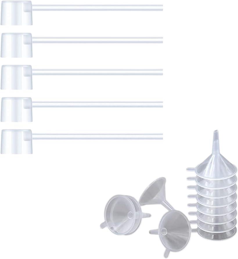 【楽天ランキング1位入賞】香水詰め替えセット ノズル＆ミニ漏斗 各5個入り 携帯用 詰め替えキット アトマイザー補充用 コンパクト 軽量 10個セット