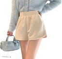 ショートパンツ コーデュロイ レディース 美脚 効果 シンプル カジュアル 無地 短パン ホットパンツ 2カラー ショーパン 大きい ゆったり ユッタリ ハイウ...