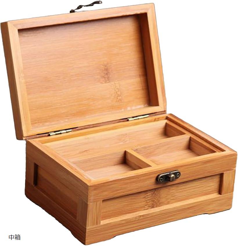 竹製 救急箱 収納 応急 多目的 ボックス メディカル グッズ 薬箱 緊急 災害 常備薬 防災 道具箱 (中箱)