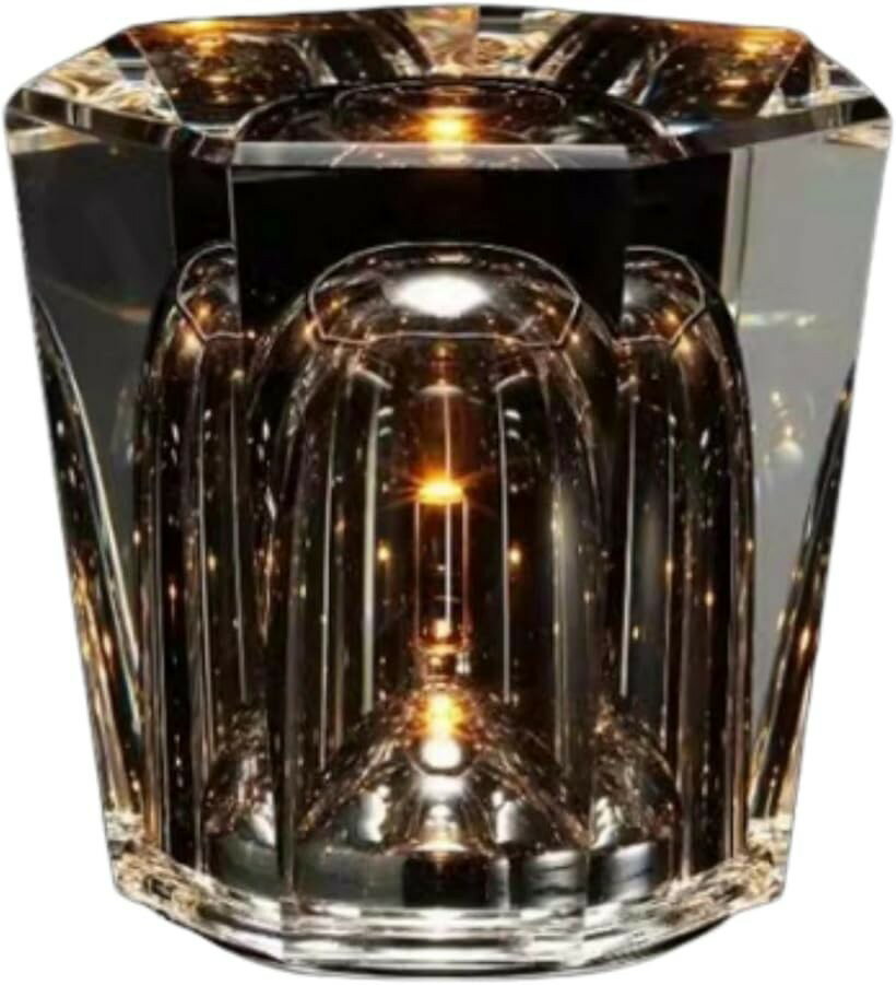 テーブルランプ ベッドサイドランプ 間接照明 おしゃれ 癒し 空間 インテリア USB給電 (クリア)