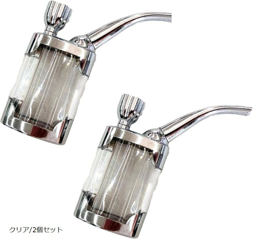 水パイプ ボング 喫煙具 ハンドパイプ ミニ 携帯サイズ (クリア/2個セット, 小)