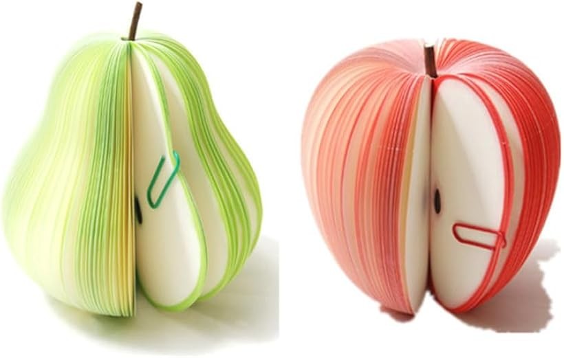 フルーツメモ帳 3D 立体 2種セット 網ネット付 (写真色)