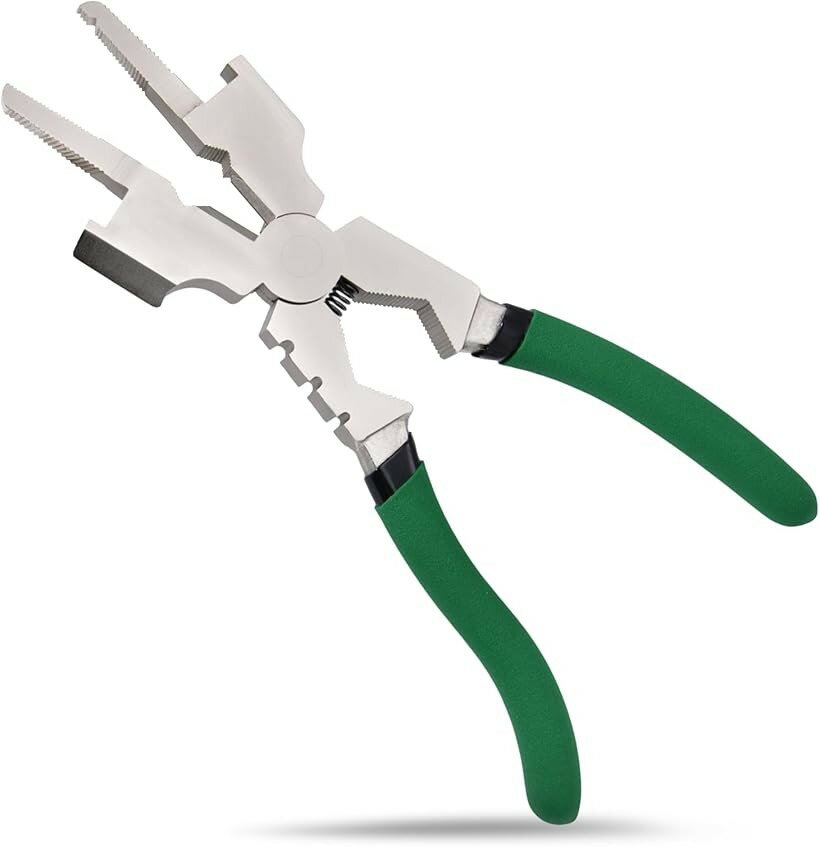 MIG溶接プライヤー 溶接用ペンチ トーチ専用ペンチ ノズルきれい ハンマー丸められる顔 多機能焼戻しワ..