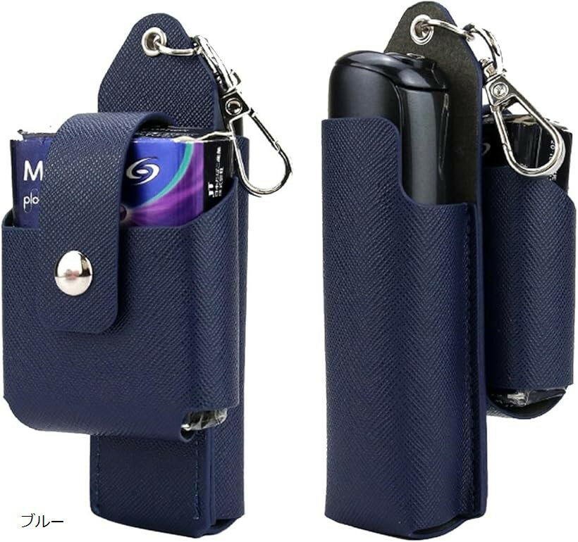 ケースコンパチブルPloom Auraレザーマテリアル加熱式たばこたばこ保護ケース収納可能 フック付き 保護..