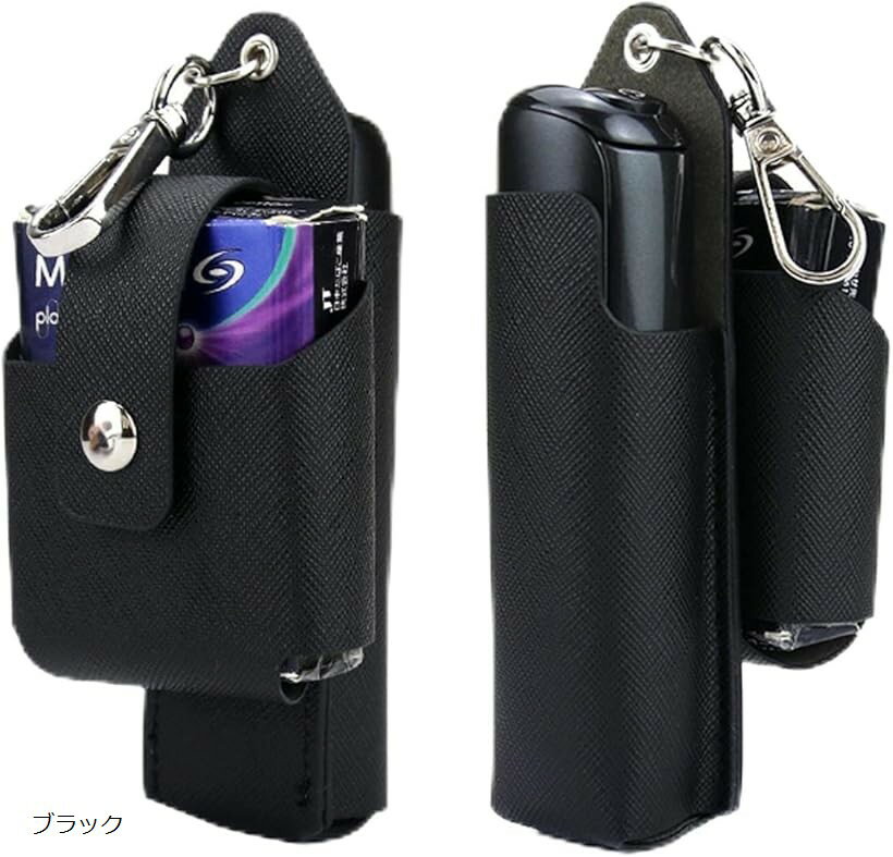 ケースコンパチブルPloom Auraレザーマテリアル加熱式たばこたばこ保護ケース収納可能 フック付き 保護..