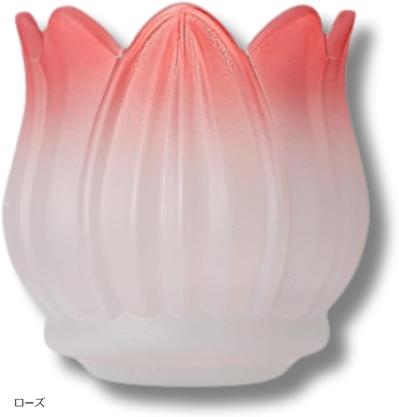 キャンドルホルダー ガラス キャンドルスタンド ロウソク立て 燭台 (ローズ, サイズ：幅7x奥行7x高さ7cm)