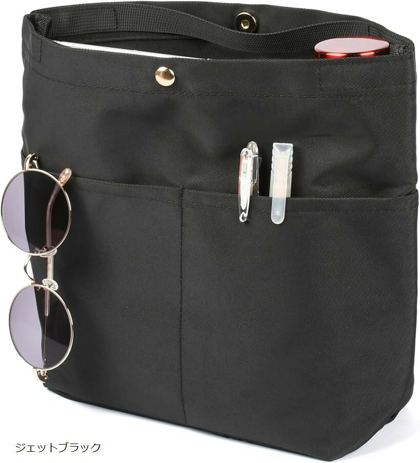 バッグインバッグ 小さめ 縦型 自立 ショルダー付2WAY仕様インナーバッグ 軽量 リュック トートバッグ..