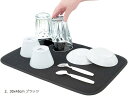 【楽天ランキング1位入賞】水切りマット 抗菌 速乾吸水マット 食器乾燥マット 丸めて収納 キッチン マイクロファイバー(2. 30x45cm ブラック, 30x45cm)
