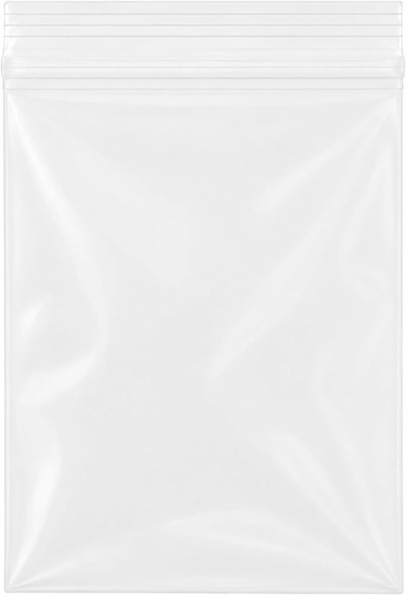 チャック付 小分け袋 8x12cm 100枚 半透明 厚さ0.1mm 素材厚0.05mm PE アクセサリ...