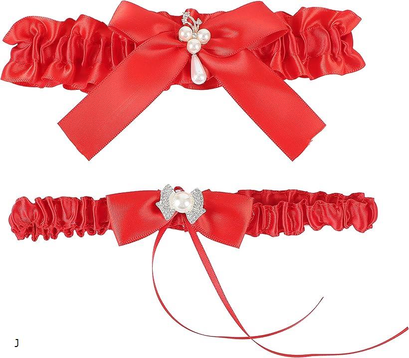 レッグガーター リング 2種 セット レッグリング(J, Free Size)