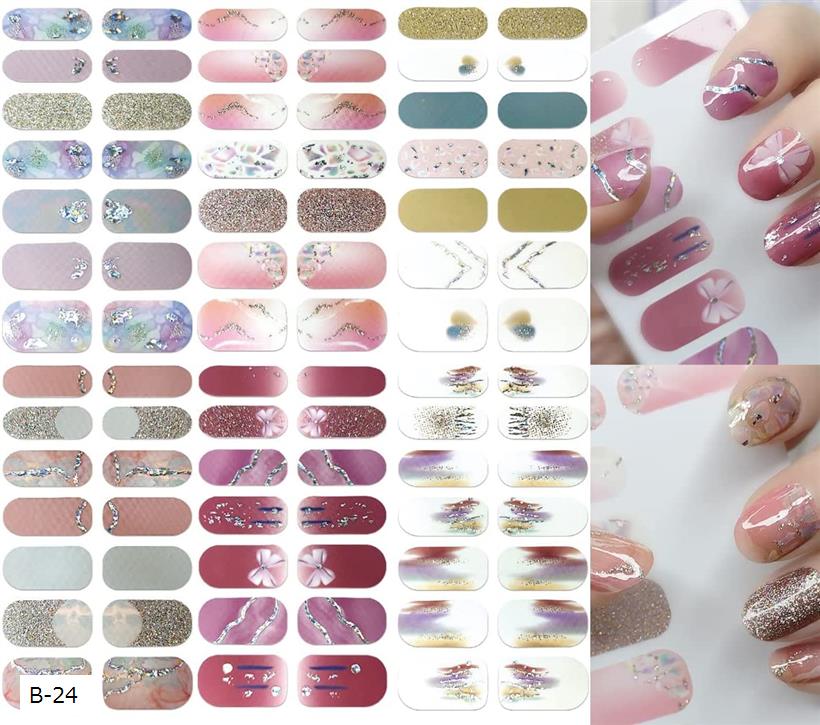 ネイルシール 手用 3D立体感 貼るだけ 手の爪 可愛い ネイルステッカー(22H-6-24)